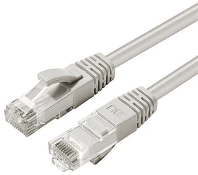 MicroConnect Patchkabel, Cat5e, U/UTP, RJ-45/RJ-45, 0.3m, grau