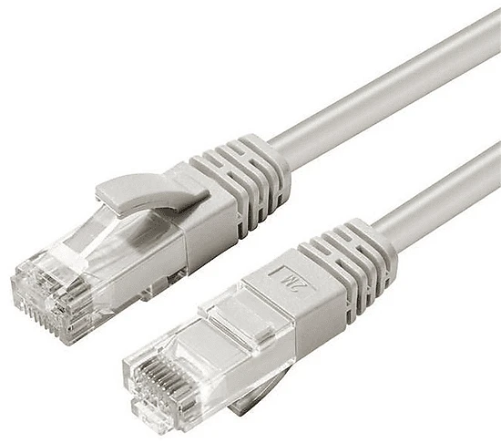 MicroConnect Patchkabel, Cat5e, U/UTP, RJ-45/RJ-45, 0.3m, grau
