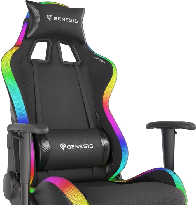 Genesis Trit 500 RGB Gamingstuhl, schwarz