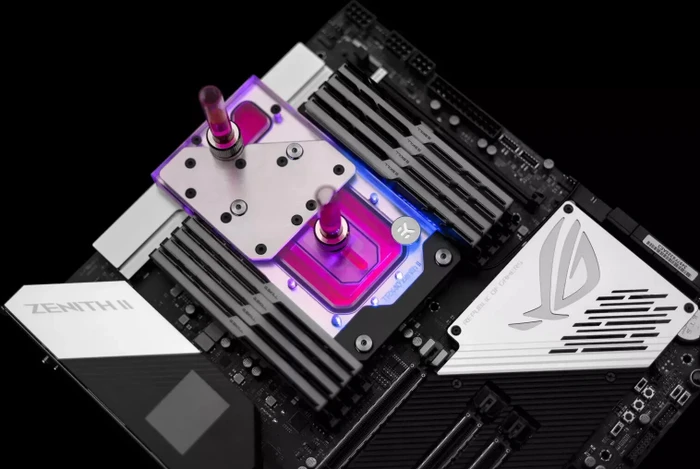 EK Water Blocks Quantum Line EK-Quantum Momentum ROG Zenith II Extreme D-RGB Monoblock, Nickel, Acryl