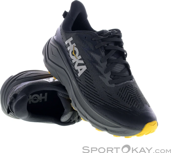 Hoka Challenger 8 Gore-Tex asphalt grey/varsity yellow (Herren)