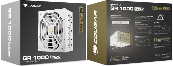 Cougar GR 1000 SNOW weiß 1000W, ATX 3.1