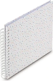 Hama Spiralalbum 28x24, 50 weiße Seiten, Confetti