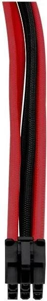 Thermaltake TtMod Sleeve Cable Verlängerung 30cm, schwarz/rot