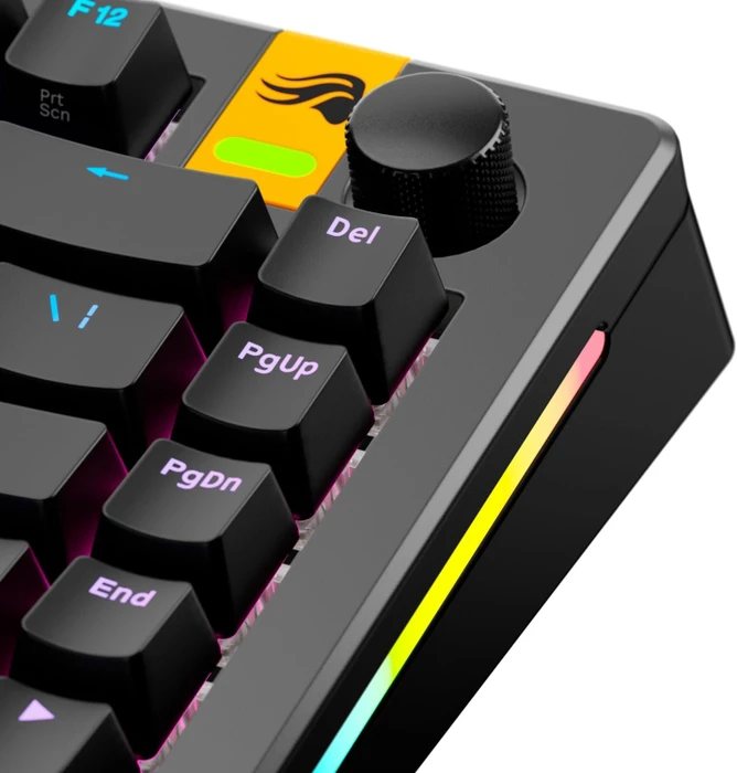 Glorious Gaming Rotary Knob für GMMK 3 PRO Tastatur und GMMK Numpads, Aluminium, Jet Black, schwarz, 1 Taste