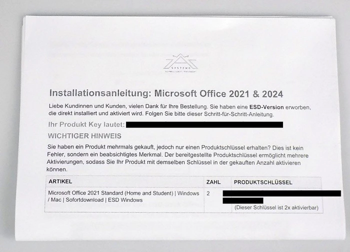 Microsoft Office 2021 Home and Student, PKC (englisch) (PC/MAC)