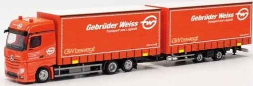 Herpa Mercedes-Benz Actros Bigspace '18 Volumen-Hängerzug Gebrüder Weiss (Österreich/Lauterach)