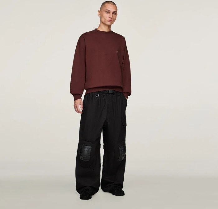 adidas Y-3 Brushed Terry Crew Sweatshirt mystery brown