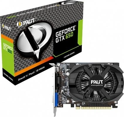 Palit GeForce GTX 650, 1GB GDDR5, VGA, DVI, Mini HDMI
