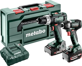 Metabo Combo Set 2.8.2 18V Akku-Maschinenset inkl. Koffer + 2 Akkus 2.0/4.0Ah