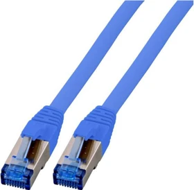 EFB Elektronik TPE Superflex Patchkabel, Cat7/Cat6a, S/FTP, RJ-45/RJ-45, 0.5m, blau