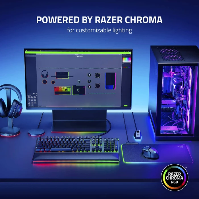 Razer Thunderbolt 4 Dock Chroma, schwarz, UK, Thunderbolt 4 [Buchse]