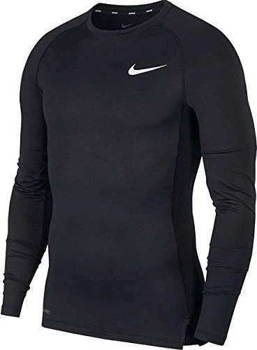 Nike Pro Laufshirt langarm schwarz (Herren)