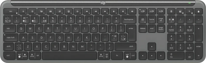 Logitech MK950 Signature Slim Combo for Business Graphite, Logi Bolt, USB/Bluetooth, UK