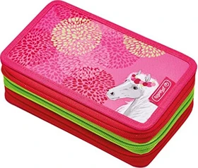 Herlitz Schüleretui TriCase gefüllt Bloomy Horse