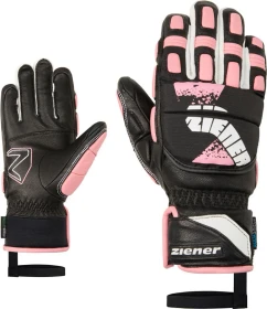Ziener Lonos-Z HD Skihandschuhe black/pink vanilla (Junior)