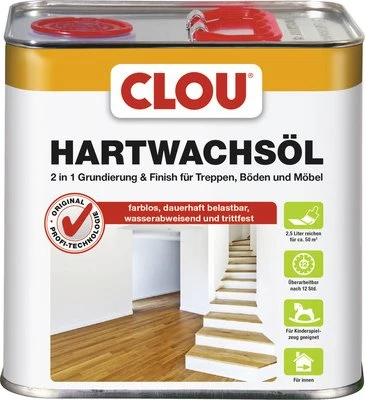 CLOU Hartwachs-Öl farblos, 2.5l