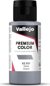 Vallejo Premium Airbrush Color steel, 60ml