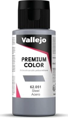 Vallejo Premium Airbrush Color steel, 60ml