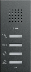 Gira System 55 Wohnungsstation AP, Innenstation, Aufputz, Anthrazit