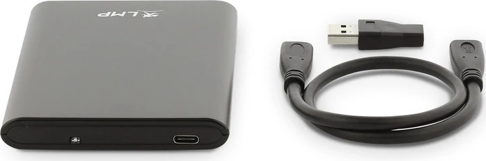LMP DataMobile Festplattengehäuse, schwarz, 2.5", USB-C 3.1