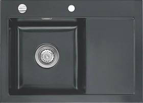 systemceram Mera 70 F Einbau Becken links mit Ablauffernbedienung schiefer