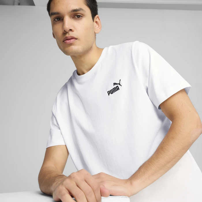 Puma Essentials Small No.1 Logo T-Shirt kurzarm puma white