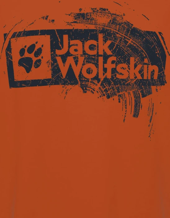 Jack Wolfskin Brand T-Shirt kurzarm burnt orange (Herren)