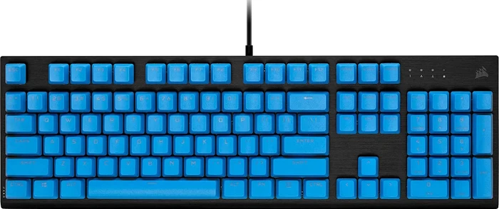 Corsair Pro Keycap Mod Kit, Kunststoff (PBT) Double-Shot, blau, 105 Tasten, ISO-DE