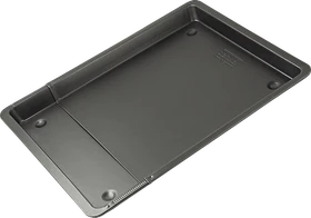 Zenker Backblech ausziehbar mit hohem Rand 37-52cm black metallic
