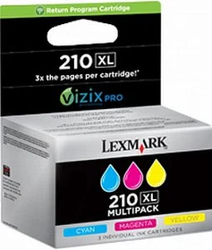 Lexmark Return Tinte 210 XL dreifarbig, 3er-Pack