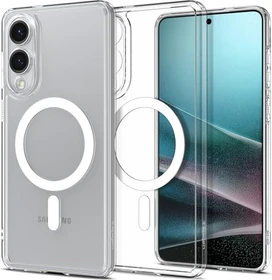 Spigen Ultra Hybrid (MagFit) für Samsung Galaxy S25 Edge Clear White