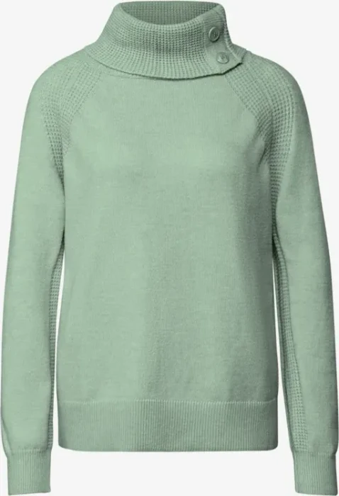 Street One Stehkragen Pullover serene green mel. (Damen)