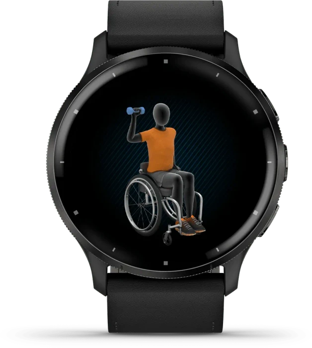 Garmin Venu 3 slate/black leather