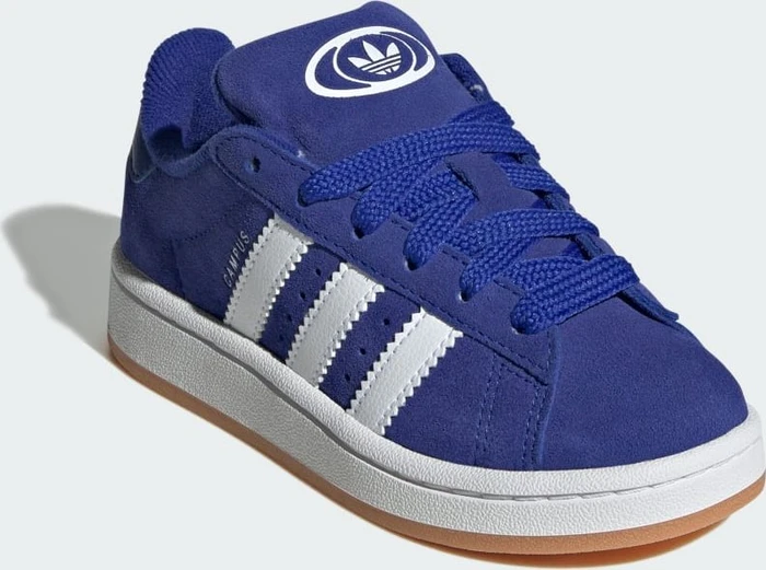 adidas Campus 00s Elastic Laces semi lucid blue/cloud white/gum (Junior)