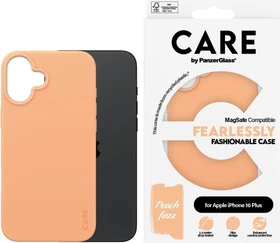 PanzerGlass Care Fashionable Case MagSafe für Apple iPhone 16 Plus Peach Fuzz