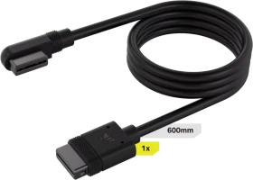 Corsair iCUE LINK Verlängerung, gewinkelt, 60cm, schwarz