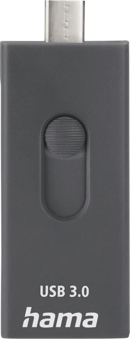 Hama OTG Dual-Slot-Cardreader, USB-C 3.0/USB-A 3.0 [Stecker]