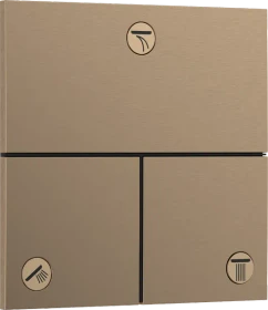Hansgrohe ShowerSelect Comfort E Thermostat Unterputz für 3 Verbraucher brushed bronze
