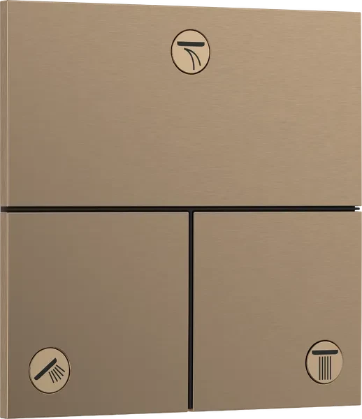 Hansgrohe ShowerSelect Comfort E Thermostat Unterputz für 3 Verbraucher brushed bronze