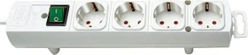 Brennenstuhl Comfort-Line mit Schalter, 4-fach, 2m, weiß