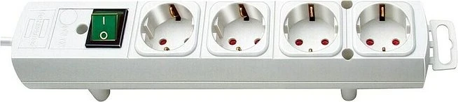 Brennenstuhl Comfort-Line mit Schalter, 4-fach, 2m, weiß