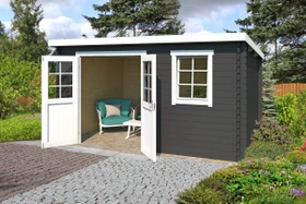 Lasita Maja Amira 275 Gartenhaus carbongrau