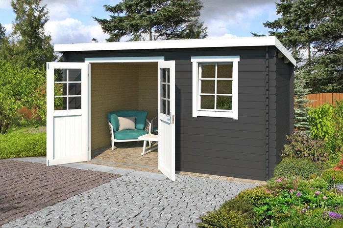 Lasita Maja Amira 275 Gartenhaus carbongrau