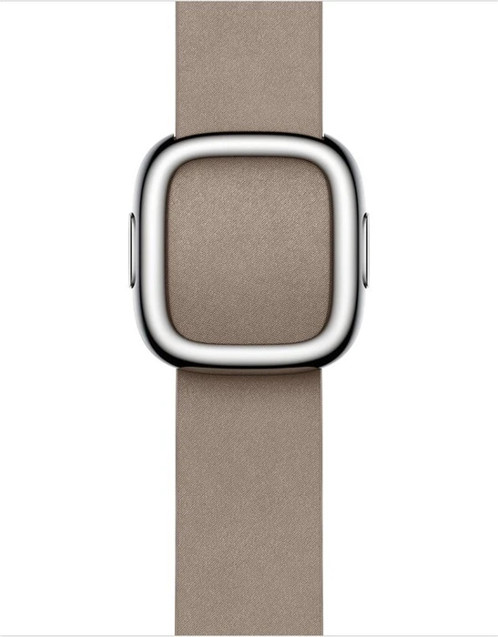 Apple Feingewebe Armband mit moderner Schließe Medium für Apple Watch 41mm Mandel