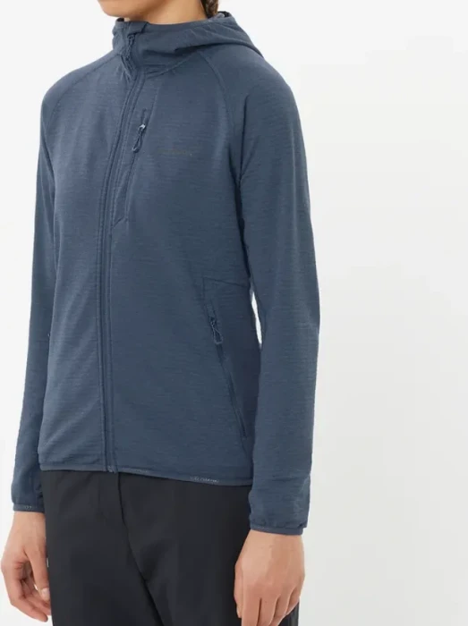 Salomon Essential Lightwarm Hooded Funktionsjacke blue nights (Damen)