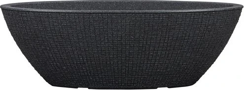 Scheurich Barceo Jardiniere oval 58.5x23.7cm stony black