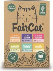 Green Petfood FairCat Multipack, 510g (6x 85g)