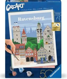 Ravensburger Malen nach Zahlen CreArt Farbenfrohes Ravensburg