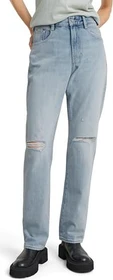G-Star Viktoria High Straight Jeans sun faded ripped mirage blue (Damen)